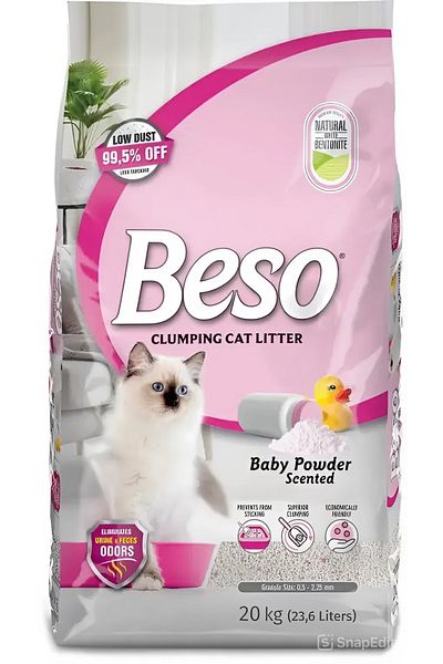 Beso رمل بيسو برائحة بودرة الاطفال حجم 20 كيلو