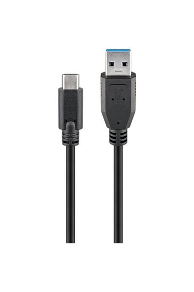 goobay | Kabel USB-C | Męski | 9-pinowy USB typu A | Męski | 24-pinowy USB-C | Czarny | 2 m