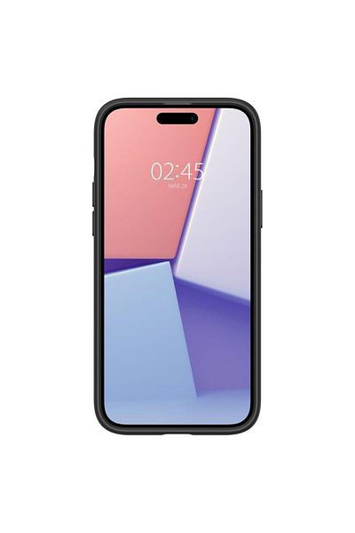 Spigen Etui Ultra Hybrid na iPhone 15 przezroczysto-czarne
