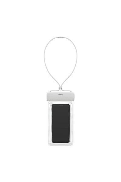Baseus Etui wodoodporne na telefon 7.2'' AquaGlide IPX8 z systemem Slide Lock - białe