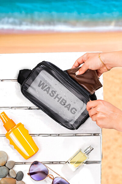 Porsima 3140 Transparent Travel and Makeup Bag Waterproof Organizer Washbag 2...