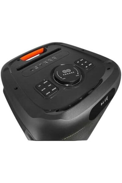 Engage Party Speaker (EPS1522), Black - 120w Bluetooth Speaker With Built-in Disco Lights Mic/guitar
