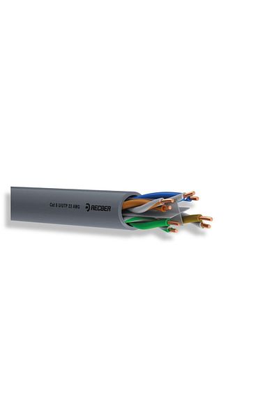 REÇBER RECBER CABLU UTP CAT6 23AWG GRI