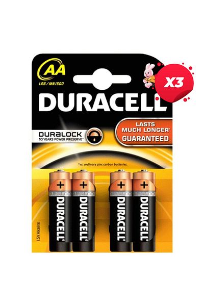 Duracell X3 - BATTERIES AA R6 4BUC