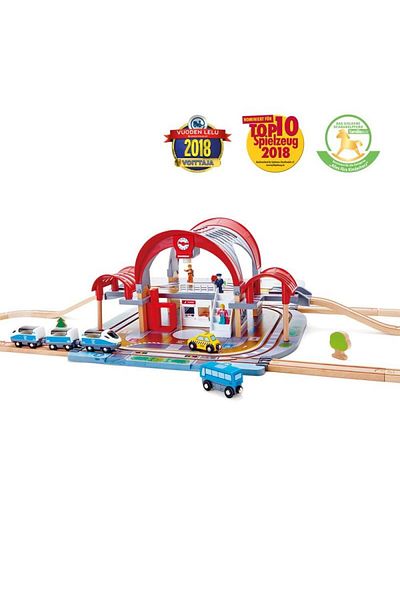 Hape Set trenulet cu gara centrala