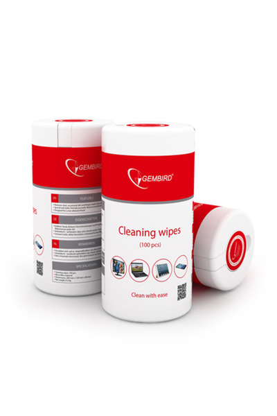 Gembird | Șervețele de curățare | 100 x Șervețele de curățare