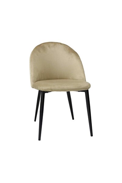 ARTA DOOR Set of 2 Bella Cream Chairs, Black Leg, HoReCa, Kitchen, Living Room, Office, Bedrooms, Hallways