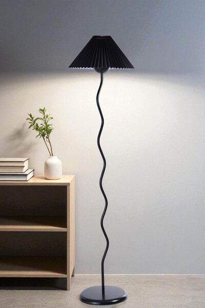 Lumexx EVA SİYAH LAMBADER PİLELİ SİYAH ABAJURLU