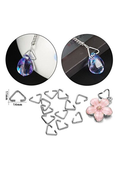 312 KONSEPT 50 τεμάχια δακτυλίου στερέωσης τριγωνικός σύνδεσμος 14x11 mm - νι...