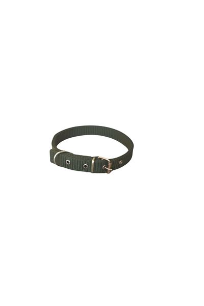 OEM Zgardă textilă verde închis, 60 x 2,5 cm, pentru câini