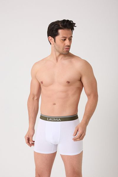LAUMA Men's White Boxers 12 Pack