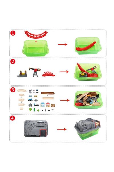 Hape Construction train set