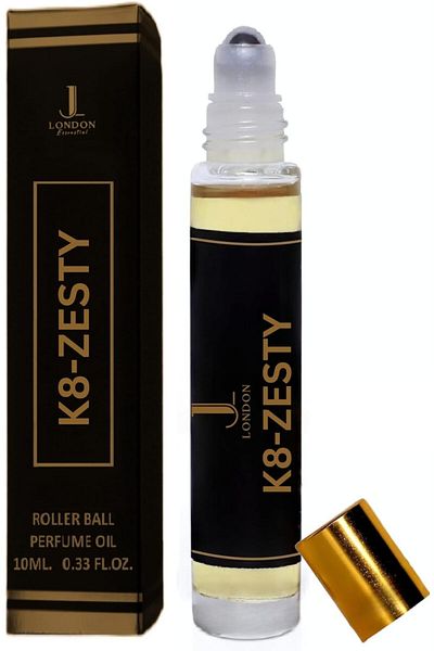 JAN LONDON Essential Attar Oil 10ml | Non-Alcoholic Unisex Roll-On | Inspired by Erba Pura (K8-ZESTY)