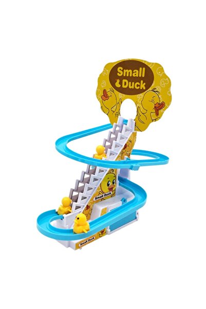 rexa مجموعة ألعاب مسار البطة الصغيرة - تسلق السلالم تلقائيًا مع الموسيقى ومتع...