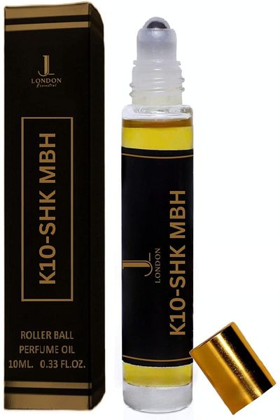 JAN LONDON Essential Attar Oil 10ml | Non-Alcoholic Unisex Roll-On | Signature Scent (K10-SHK MBH)