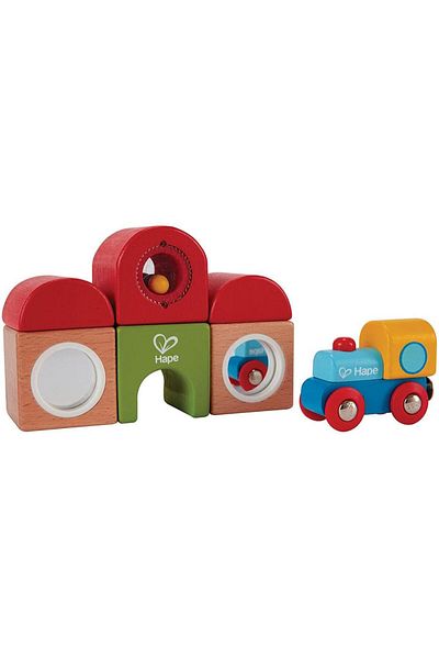 Hape Cube train station with locomotive