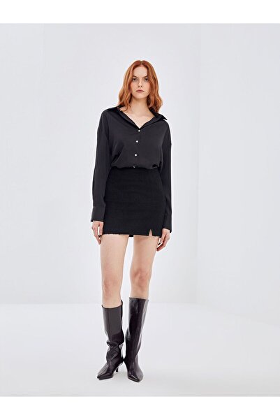 LC Waikiki Plaid Women's Skirt with Zippered Waist