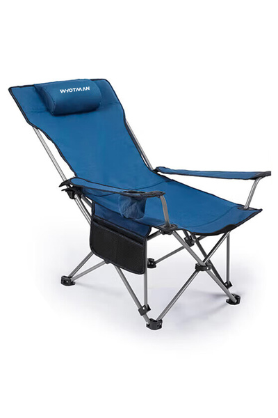 WHOTMAN كرسي شاطئ قابل للطي للتخييم في الهواء الطلق واستراحة الغداء