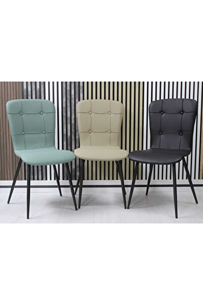 ARTA DOOR Set 2 Scaun Piele Ecologică Luca Negru - HoReCa, Bucătărie , Living, Birou, Dormitoare, Skandinav