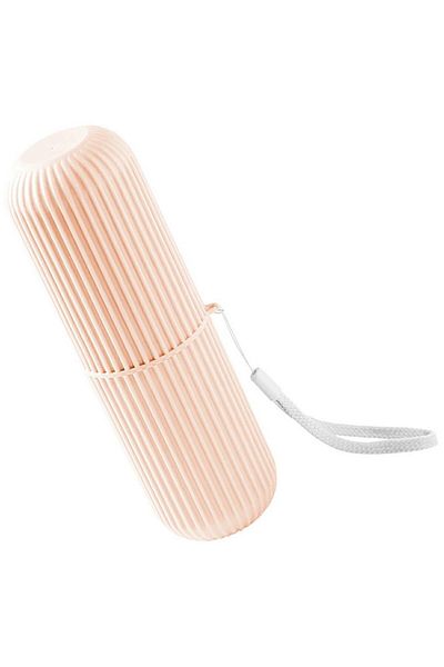 Aptel Toothbrush holder, plastic, pink, 18.5x5.5 cm