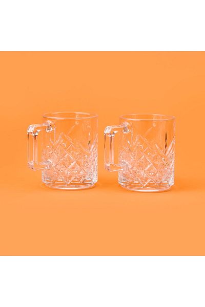 Paşabahçe Timeless 2-Piece Glass Mug - Transparent - 250 ml