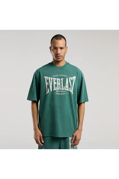 EVERLAST Αυθεντικό ανδρικό πράσινο μπλουζάκι Boxing Oversize