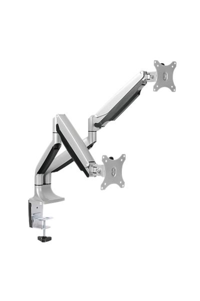 LogiLink BP0043 Uchwyt biurkowy na dwa monitory, 13"-32", sprężyna gazowa, aluminium |