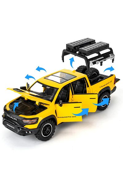 rexa Dodge Ram Mammoth Pick-Up Truck – Rugged Model Car Toy for Kids