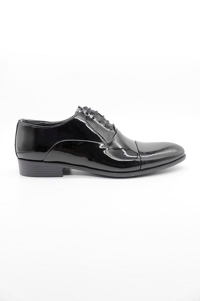 İmza Pantofi de ceremonie din piele lacuita neagra cu siret 1033250187
