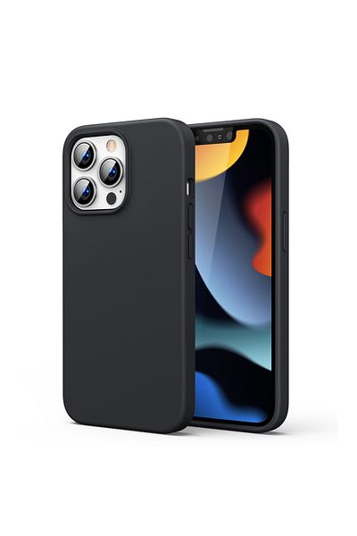 Ugreen Gumowe elastyczne silikonowe etui pokrowiec iPhone 13 Pro Max czarny