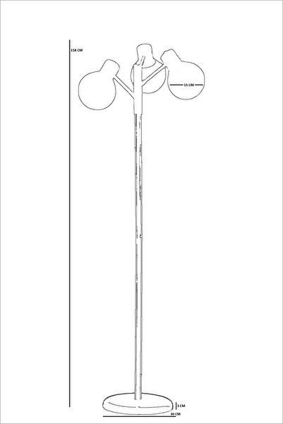 Lumexx SAFİR 3 LÜ ESKİTME LAMBADER BAL CAMLI