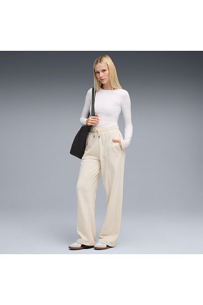 Puma Γυναικείο κρεμ φούτερ Class High-waist