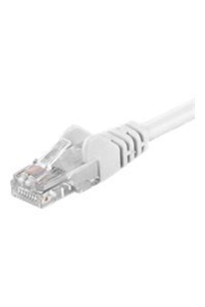 goobay Kabel krosowy | 68633 CAT 6 U/UTP | PVC | Długość kabla: 1 m | Biały