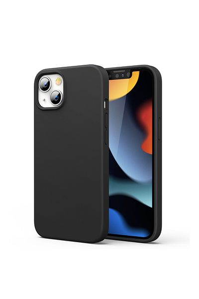 Ugreen Gumowe elastyczne silikonowe etui pokrowiec iPhone 13 mini czarny