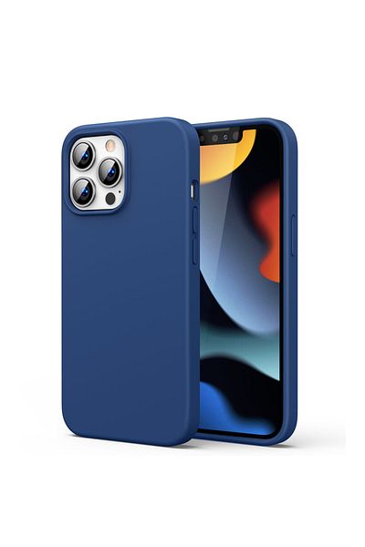 Ugreen Gumowe elastyczne silikonowe etui pokrowiec iPhone 13 Pro niebieski