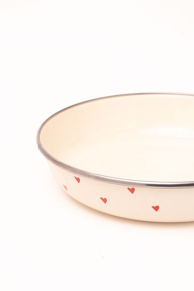 EMAYlab Cupid Enamel Bowl Plate - Bowl Bowl - Salad Bowl - Presentation Bowl 21cm