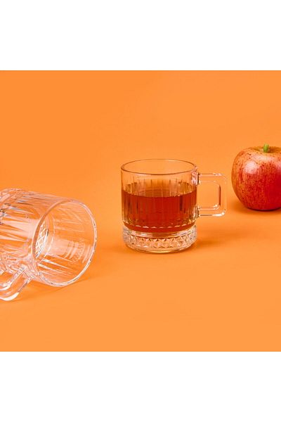 Paşabahçe Elysia 2-Piece Glass Mug - Transparent - 195 ml