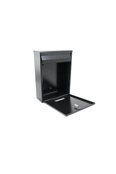 damech Mailbox, black, B5 format, 22x9x30 cm,