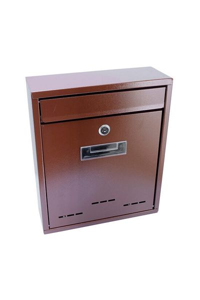 Strend Pro Mailbox, brown, 26x9x31 cm, Flatblock