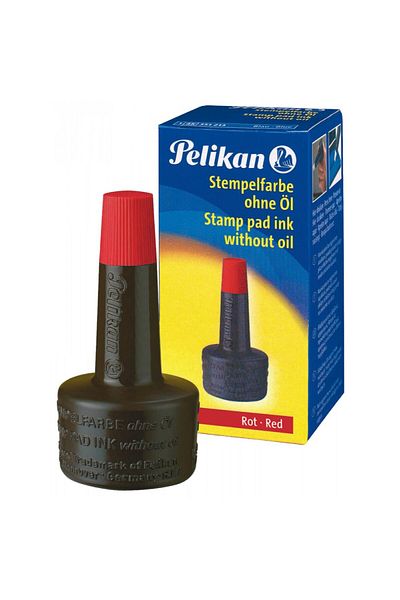 Pelikan Disc de ștampilă autocerneibil, non-uleios, capacitate 28 ml, culoare roșu