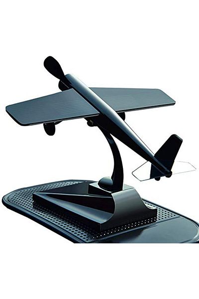 COOYA Solar Panel Power Windmill Propeller, Science Teaching Educational Desk Windmill Model(Black)