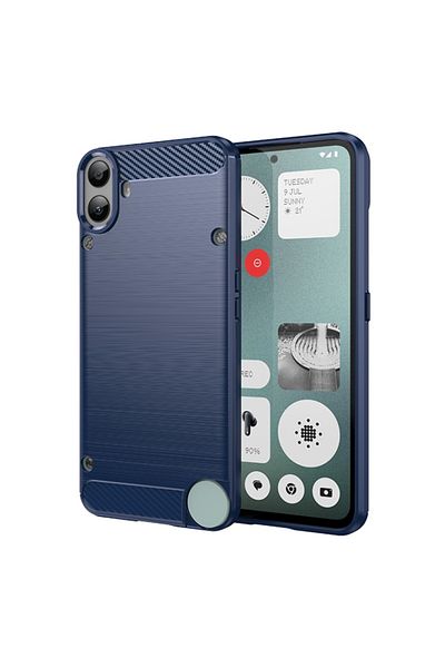 Techsuit Carcasă pentru telefonul Nothing CMF 1 - silicon carbon - albastră
