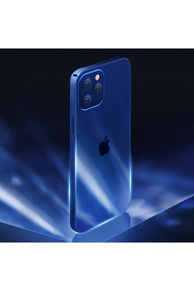 Joyroom NBS ultra cienkie przezroczyste etui z metaliczną ramką do iPhone Pro Max 12 czarny