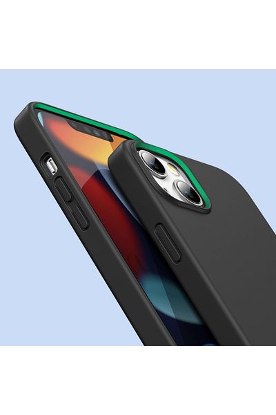 Ugreen Gumowe elastyczne silikonowe etui pokrowiec iPhone 13 mini czarny