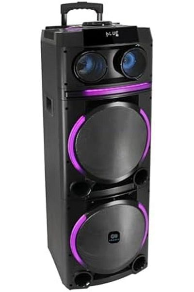 Engage Party Speaker (EPS1222), Black - 100W Bluetooth Speaker with Built-In Disco Lights