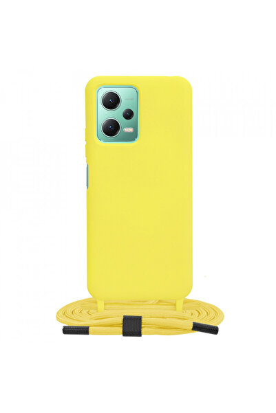 Techsuit Husă pentru Xiaomi Redmi Note 12 5G / Poco X5 - Șnur Crossbody - Galben