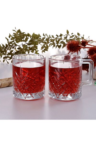 Paşabahçe Timeless 2-Piece Glass Mug - Transparent - 250 ml