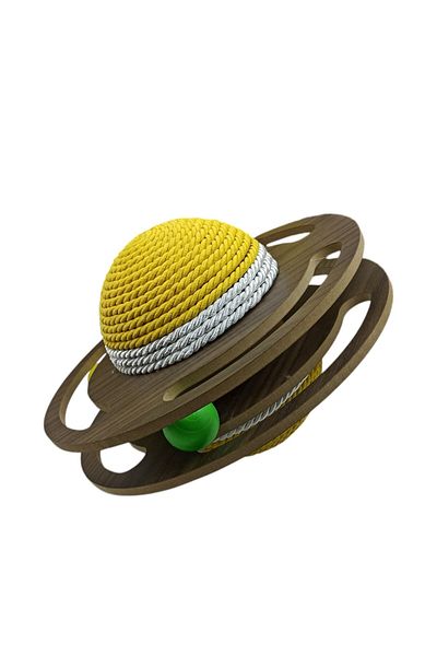 TİNEKE Wooden Cat Toy Accessory Products Bulk Toy Saturn