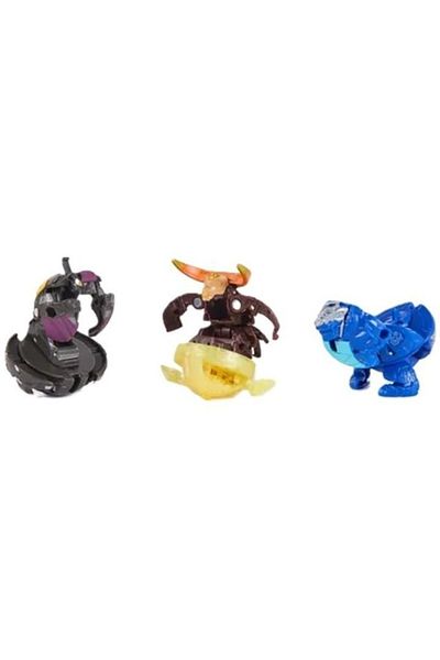 SPIN MASTERR Set of Figures Bakugan Special Attack Bruiser, Mantid, Titanium Trox