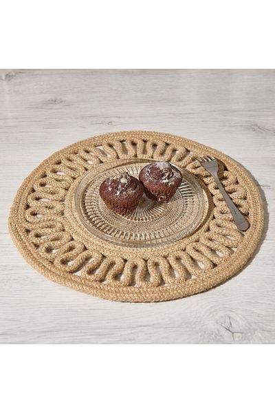 MATMEL Elena Glass Plate - Transparent - 16 cm